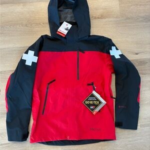 Marmot Men’s Red and Black GORE-TEX Hooded Jacket